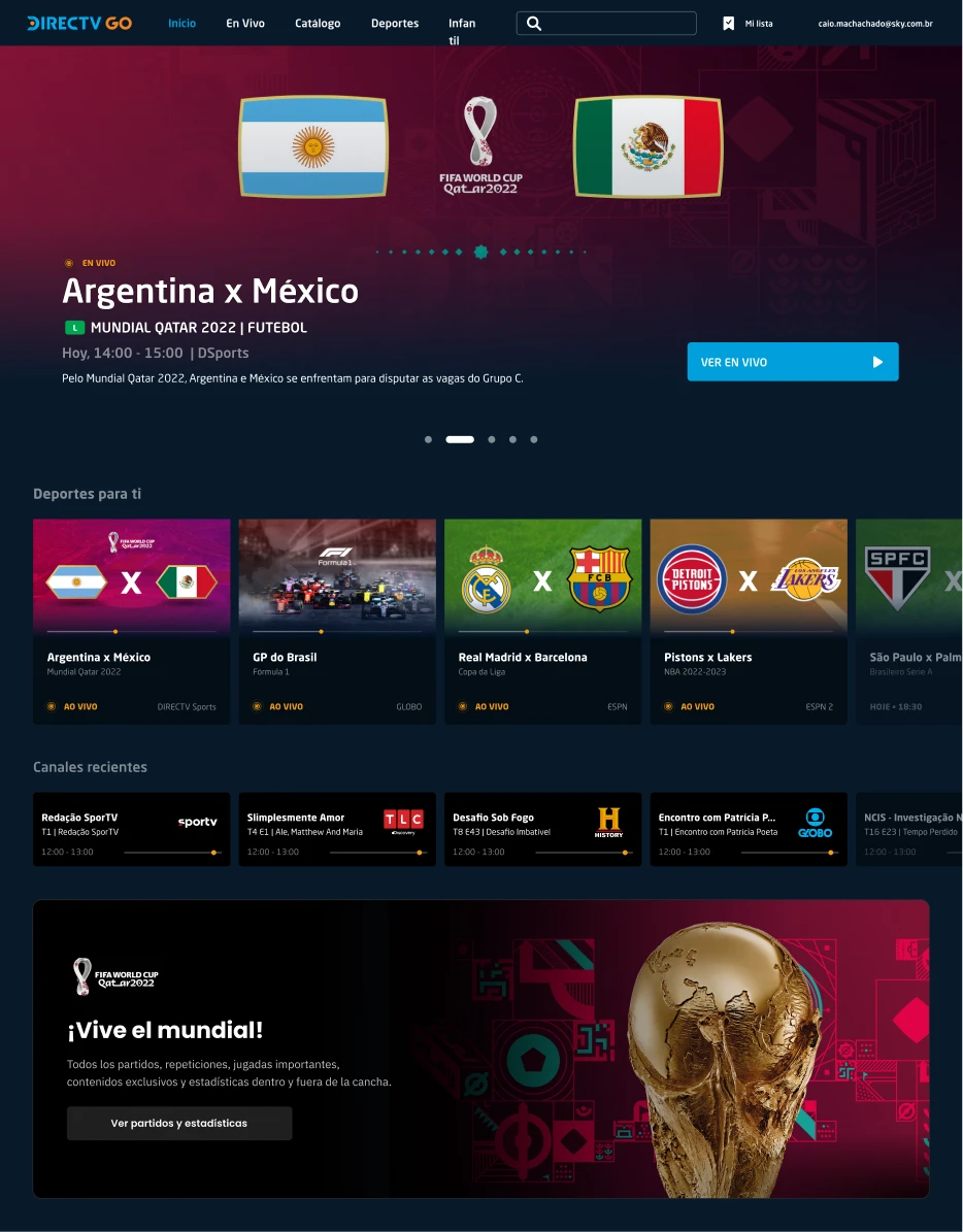 Sports Experience — tela em destaque 7